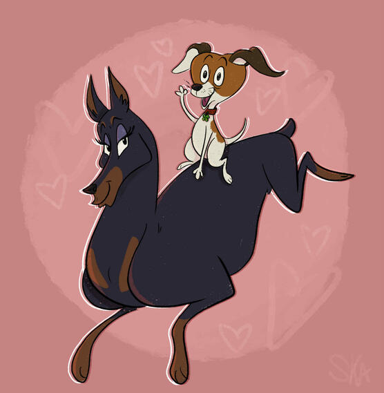 Fullbody Illustration | Sample 1 (blank background, simple shading)